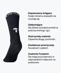Best Grip Socks - czarne Skarpety I Getry