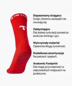 Online Grip Socks - czerwony Skarpety I Getry