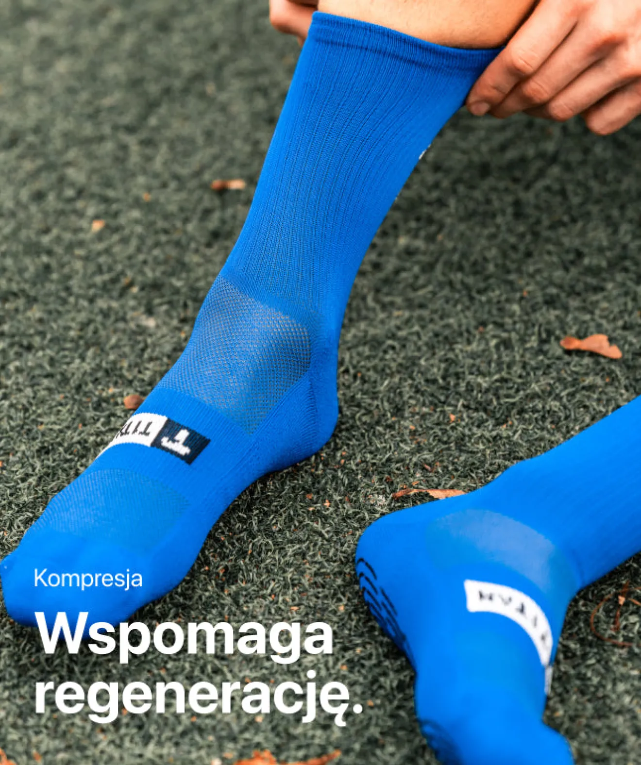 Flash Sale Grip Socks - niebieski Skarpety I Getry