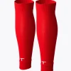 Sale Piłkarskie rękawy na nogi - czerwony Skarpety I Getry