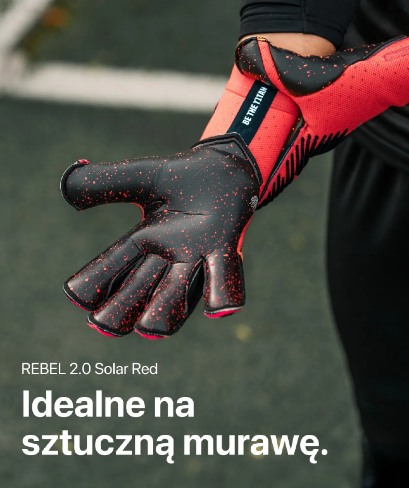 Shop Rebel 2.0 Solar Red Junior Pro (FP) Rękawice Juniorskie | Z Usztywniaczami